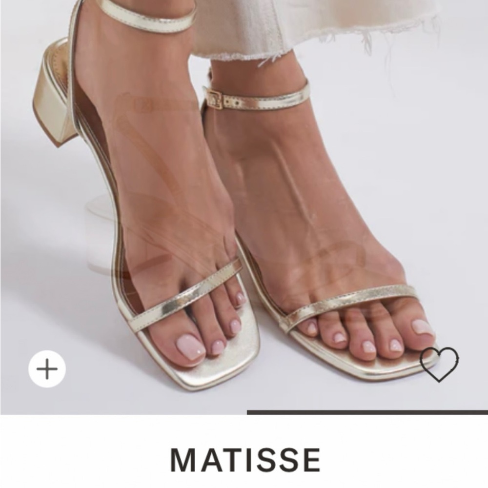 Matisse Gold Ankle Strap Sandals BEACH Brand Purchased from Tuckernuck